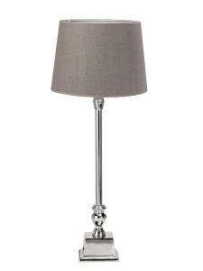 LINNÉ Bordslampa 62cm Krom/Sofia Natur skärm