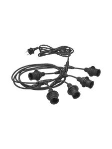 FLEX OUT Ljusslinga Utomhus 6,5m Svart