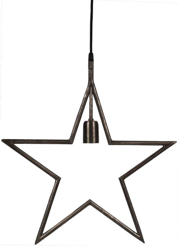 TINDRA Hängande Stjärna 45cm Mattsvart