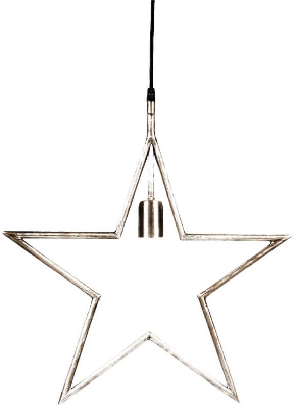TINDRA Hängande Stjärna 45cm Matt Krom