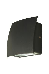 FLIP Vägglampa Ute 13cm Mörkgrå IP54