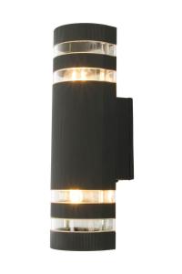 RIBB Vägglampa Ute 31cm Svart IP44