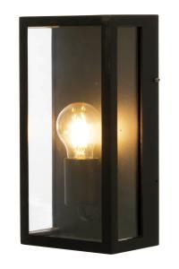 ARENDAL Vägglampa Ute 30cm Svart/Klar IP44