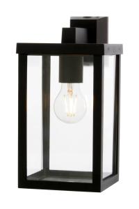 ARENDAL Vägglampa Ute 30,5cm Svart/Klar IP44