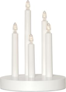 DORIS Ljusstake Batteri 17,5cm LED Vit