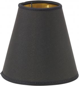 TOPPRINGSKÄRM E14 15/8cm Svart/Guld