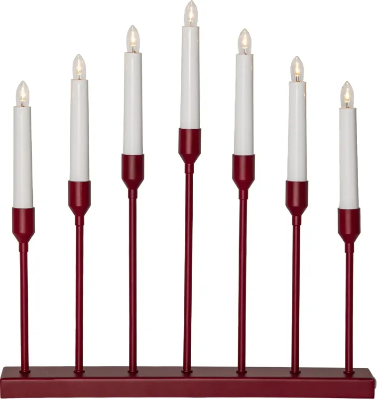 AZTRA Ljusstake 40cm Röd