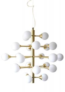 COSMOS Takpendel 24L 68,5cm Matt Mässing/Opalvit