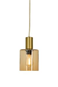 CYLINDER Fönsterlampa 16cm Matt Mässing/Amber