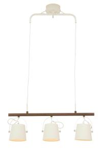 ESPRESSO Taklampa 3:a 71cm Vit/Brun