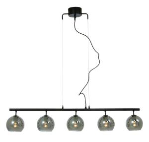 ATOM Taklampa 5:a Rak 114cm Svart/Rökgrå