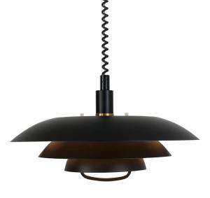 EPSILON Taklampa med hiss 45cm Svart