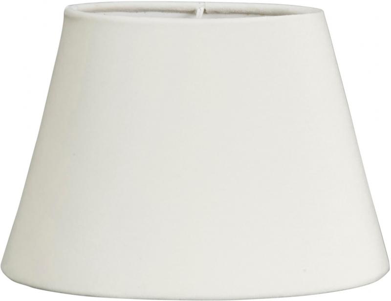 OVAL SAMMET Lampskärm 25/15cm OffWhite