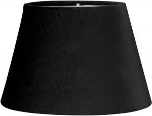 OVAL SAMMET Lampskärm 25/15cm Svart