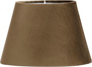 OVAL SAMMET Lampskärm 25/15cm Brun