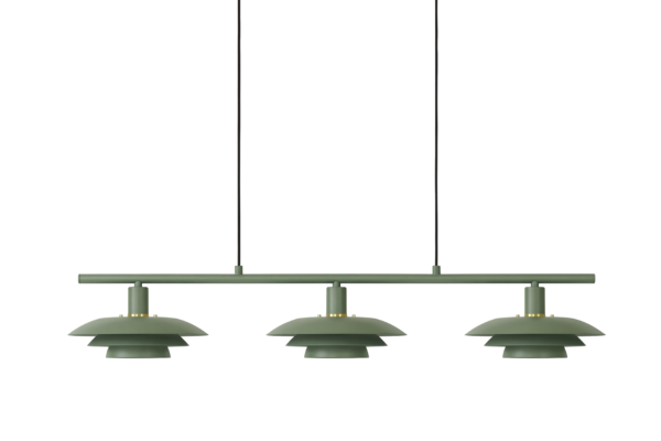 Epsilon Takpendel 86cm Grön/Guld/Krom