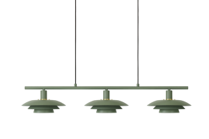 Epsilon Takpendel 86cm Grön/Guld/Krom