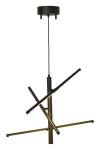 STECCO Taklampa LED 60cm Svart Dimbar