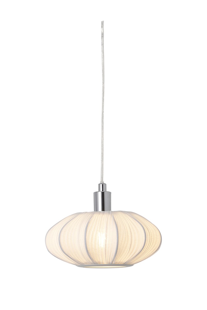 MAMSELL Fönsterlampa 22cm Vit/Krom