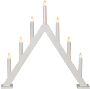 TYRA Ljusstake 7L 43cm Vit