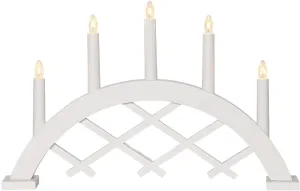 Rute Ljusstake 29cm Vit