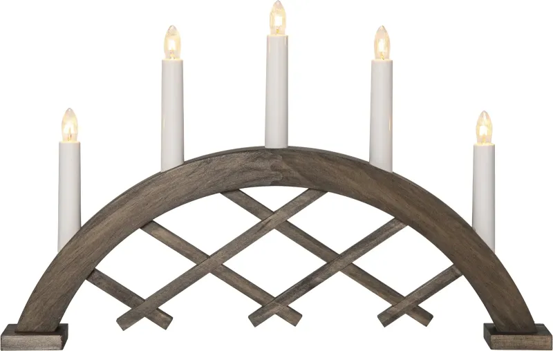 Rute Ljusstake 29cm Brun