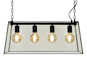 DIPLOMAT Taklampa Lång 4L 72cm Svart/Klar