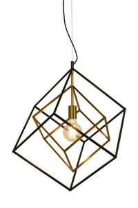 CUBES Takpendel 54cm Svart/Matt Mässing