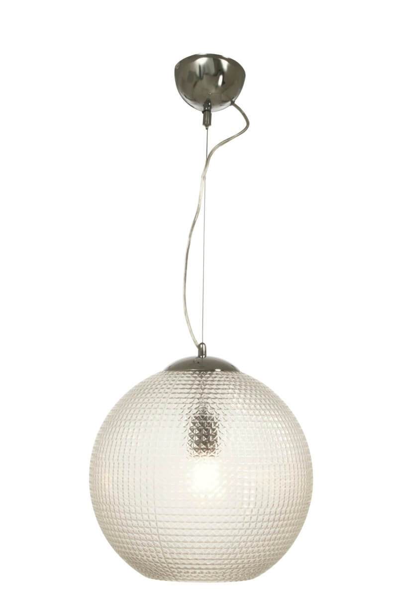 VEGAS Taklampa 35cm Krom/Klar