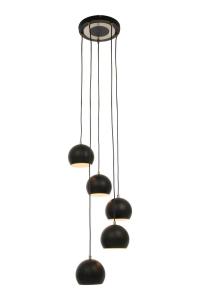 JET SET Taklampa 5L 28cm Svart/Stål