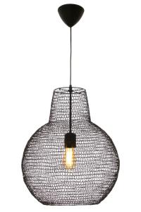 TRASSEL Taklampa Rund 45cm Svart