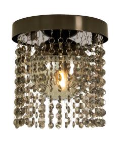 CLAUDIA Plafond Badrum 20,5cm Svart/Rökgrå