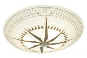 KOMPASS Plafond 50cm Vit/Svart