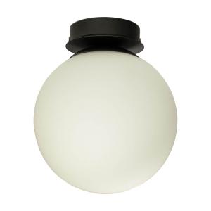 LIDO Plafond Badrum 22,5cm Svart/Opalvit