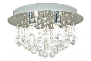 TERESA Plafond Bad 36cm Krom/Klar IP44