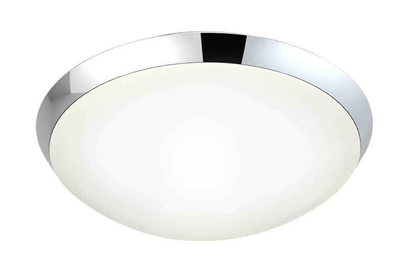 SIRACUSA LED-Plafond Bad 28,4cm Krom/Vit IP44
