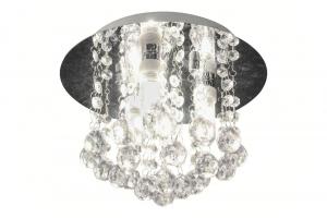 NICOLINE Plafond Bad 3L 26cm Krom/Klar IP44