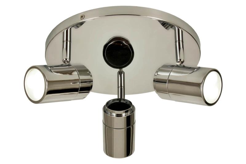 LIVORNO Takspot Rund 3L 25cm Krom IP44