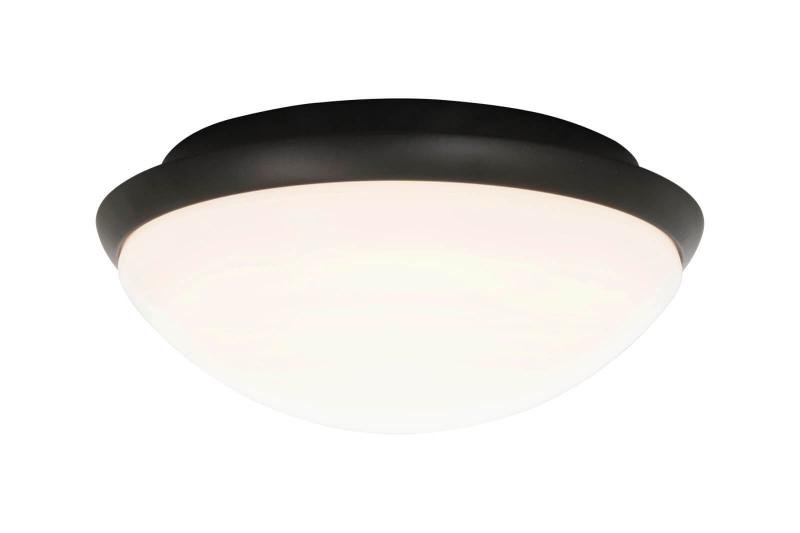 SIRACUSA LED-Plafond Bad 24,8cm Vit/Svart IP44