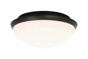 SIRACUSA LED-Plafond Bad 24,8cm Vit/Svart IP44