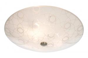 OXALIS Plafond 42cm Vit/Stål