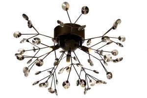 VIVA Plafond 57cm Svartkrom/Rök