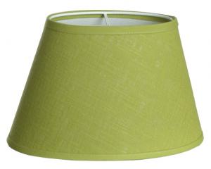LAMPSKÄRM Oval Linne 14/22cm Limegrön