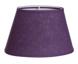 LAMPSKÄRM Oval Linne 14/22cm Lila