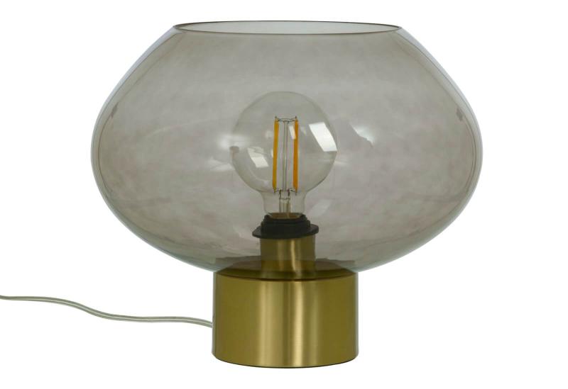 BELL Bordslampa Stor 35cm Matt Mässing/Rök