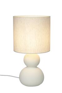 KALAMATA Bordslampa 42cm Naturvit