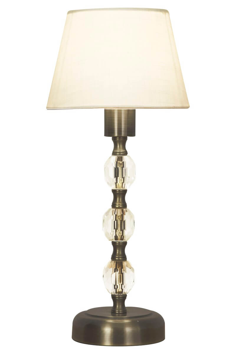 JOHANNA Bordslampa Mellan 34cm Antik/Klar