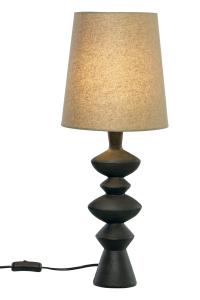 NINA Bordslampa 54cm SvartBeige
