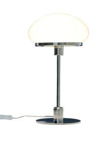NEW AUGUST Bordlampa 48,5cm Krom/Opalvit