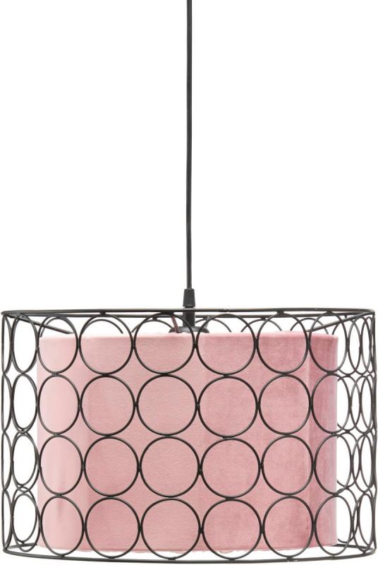 RING Taklampa 40cm Svart/Klar Rosa